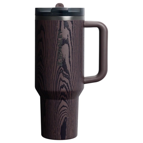 Stanley Quencher ProTour Flip Straw 40 oz Redwood Woodgrain Leakproof Tumbler - Picture 4 of 12